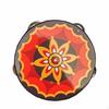 Jingling Tambourine Traditional Artistic Print Headed Educational Toy Dance Accessory for