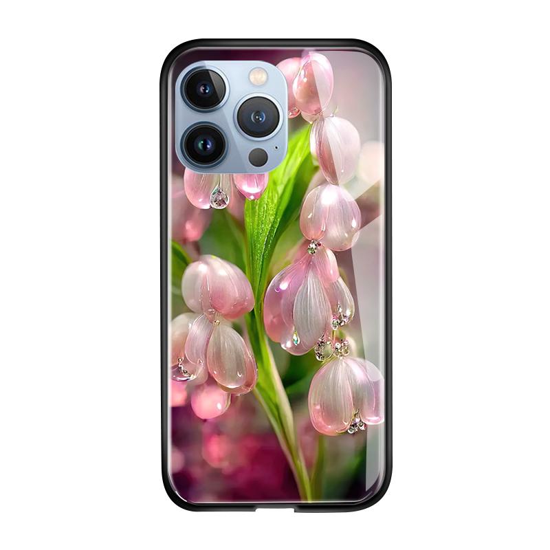 Tempered Glass Phone Case For iPhone 11 12 13 14 15 16 17 Redmi 10 12 14C Note10 Note14 Xiaomi 11Lite PocoC75 Soft Edge Shockproof Smooth Shell