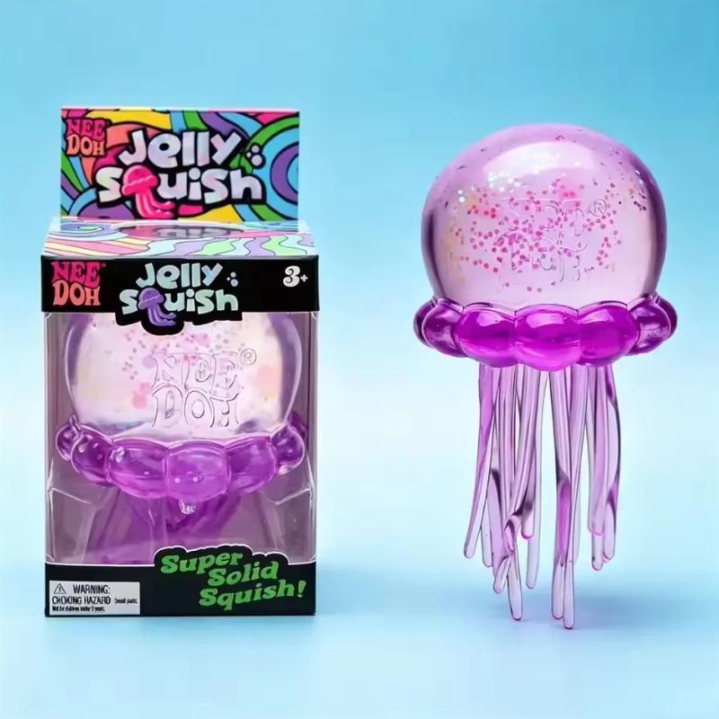 Fashion Nee Doh Jellyfish And Cube Squeeze Toys, Soft Jelly Sensory Stress Relief Toys Needoh