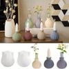 1 Pcs DIY Gypsum Vase Candlestick Smooth Circular Tube Flower Planter Candle Base Silicone Mold