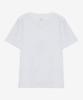 Basic House Women'S V-Neck Stretch Slim Fit Short Sleeve T-Shirt White Lats0204 (A Type)