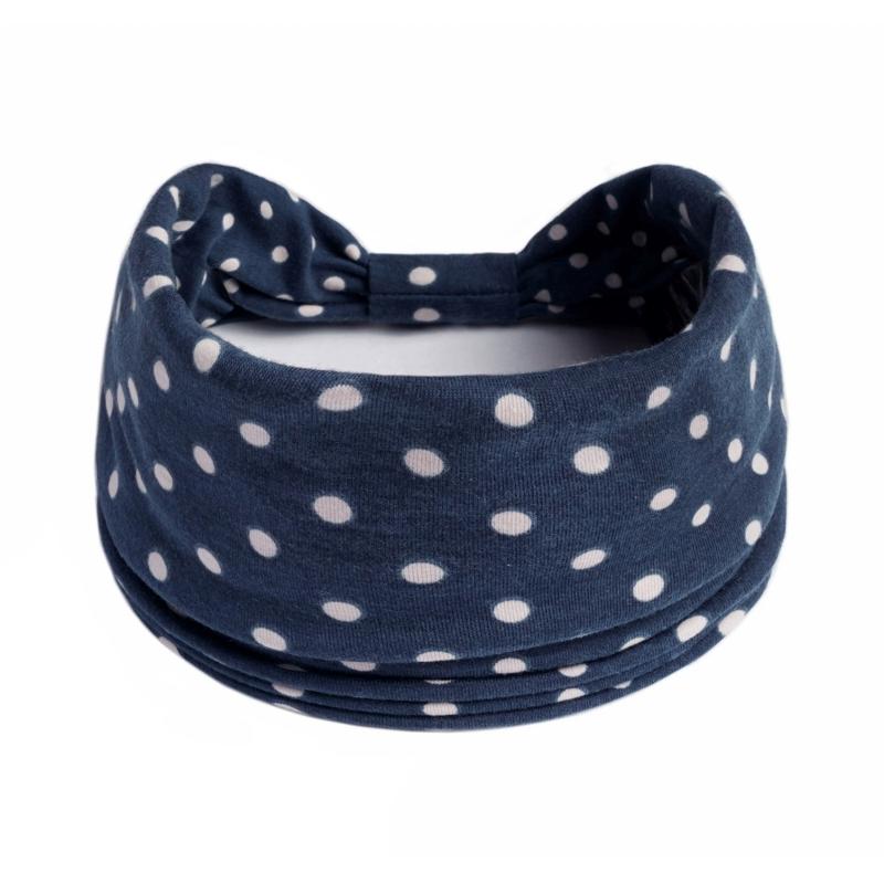 Haarschmuck Retro Haarband Dicke Breite Stirnbänder Turban Workout Bedrucktes Stirnband Kopfwickel für Damen Yoga Sport Haarband
