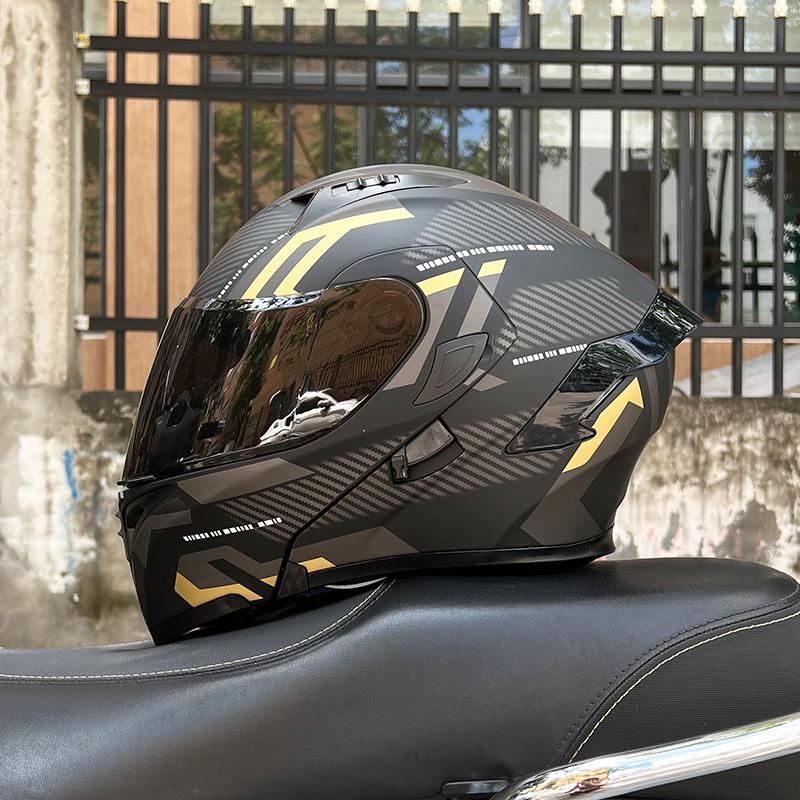 Motocyklové přilby Modulární vyklápěcí dvojité štíty Helma Celoobličejová Casque Moto Racing Motokros DOT Motocicleta