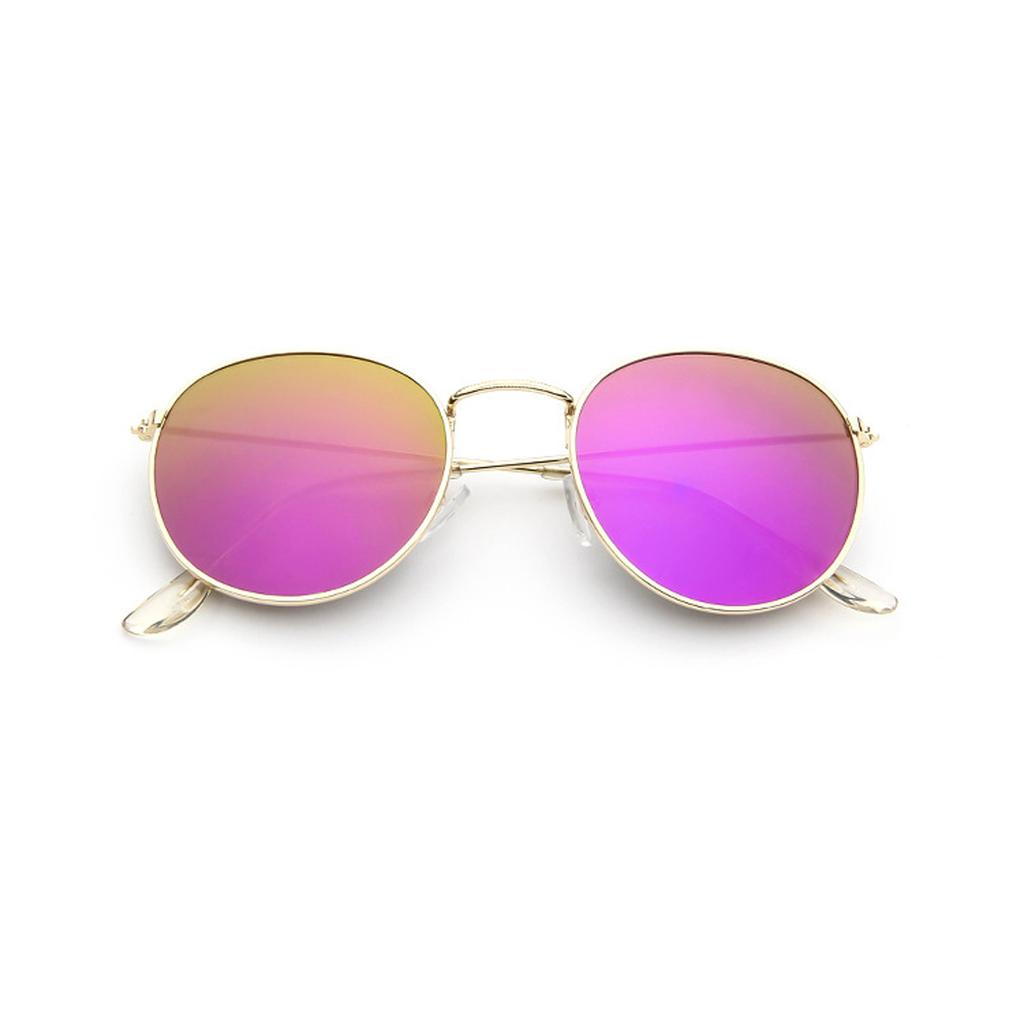 Damskie kolorowe kolorowe retro Trend Odblaskowe duże oprawki Funglasses