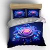 Elegant Floral-Themed Decorative Set Kid'S And Adults' Bedroom Decor, Exquisite Three-Piece Bedding Set Gift