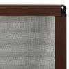 Insect Protection Pleated Blind for Windows Aluminum Brown 60 X 80 Cm