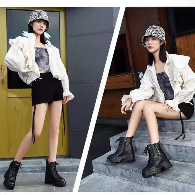 Neuer Stil Frühling-Herbst Einzelstiefel, Schuhe mit Absatzsteigerung, Gepolsterte Schuhe, Stiefeletten, Damenschuhe