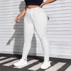 Women's High Stretch Black and White Skinny Denim Jeans - Plus Size