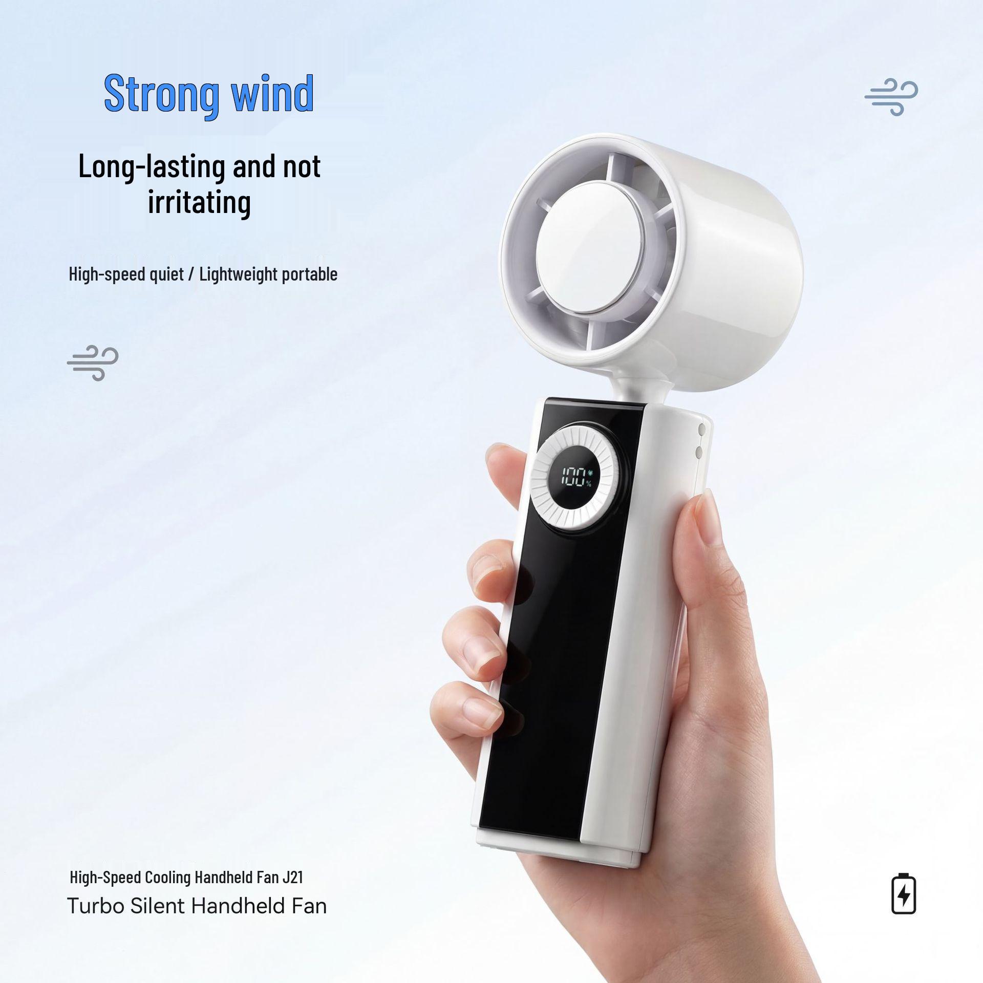 2026 High-Speed USB Mini Handheld Fan: Portable Turbine Cooling Technology 57.8*56.2*168.9mm