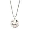 Versatile Smiley Face Double-Sided Rotating Titanium Steel Pendant Necklace for Women - Trendy Hip Hop Sweater Chain