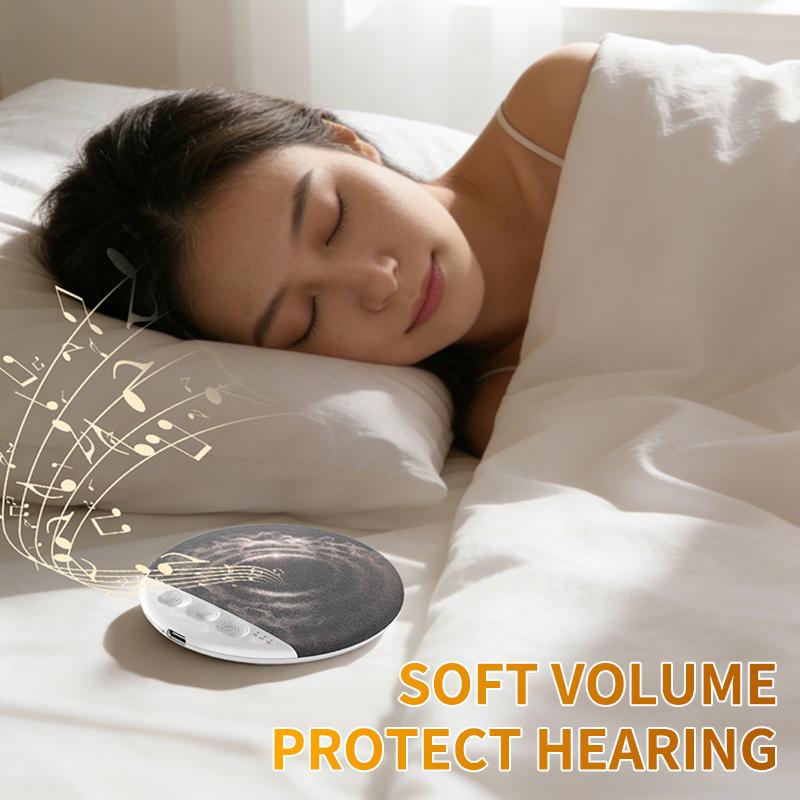 Under Pillow Mini Speaker 5.4 Hifi Stereo Sound Machine White Noise With 30/60/90 Min Timer For Bedroom Sleep