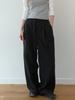 ENZO BLUES Dot Two-Way Elastic Pants (Black)