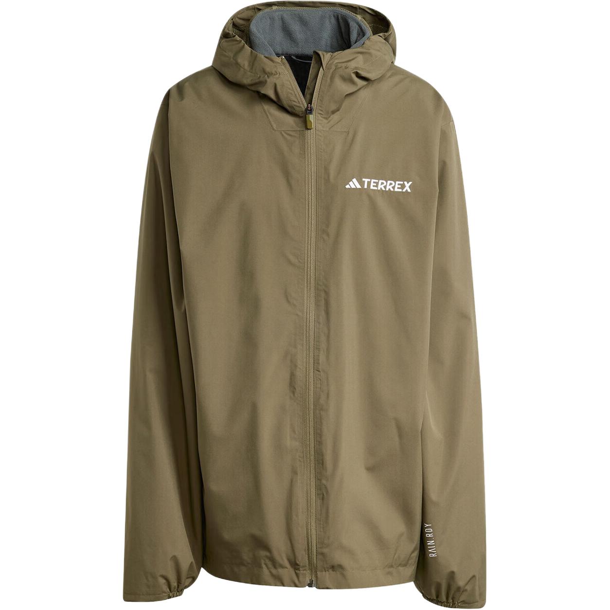 

Adidas Серия для путешествий и активного отдыха Rain.Rdy Модная повседневная куртка 3-в-1 с флисовой подкладкой для спорта и тепла Мужская куртка Рок-олива Плющ-зеленый JY4798 XS