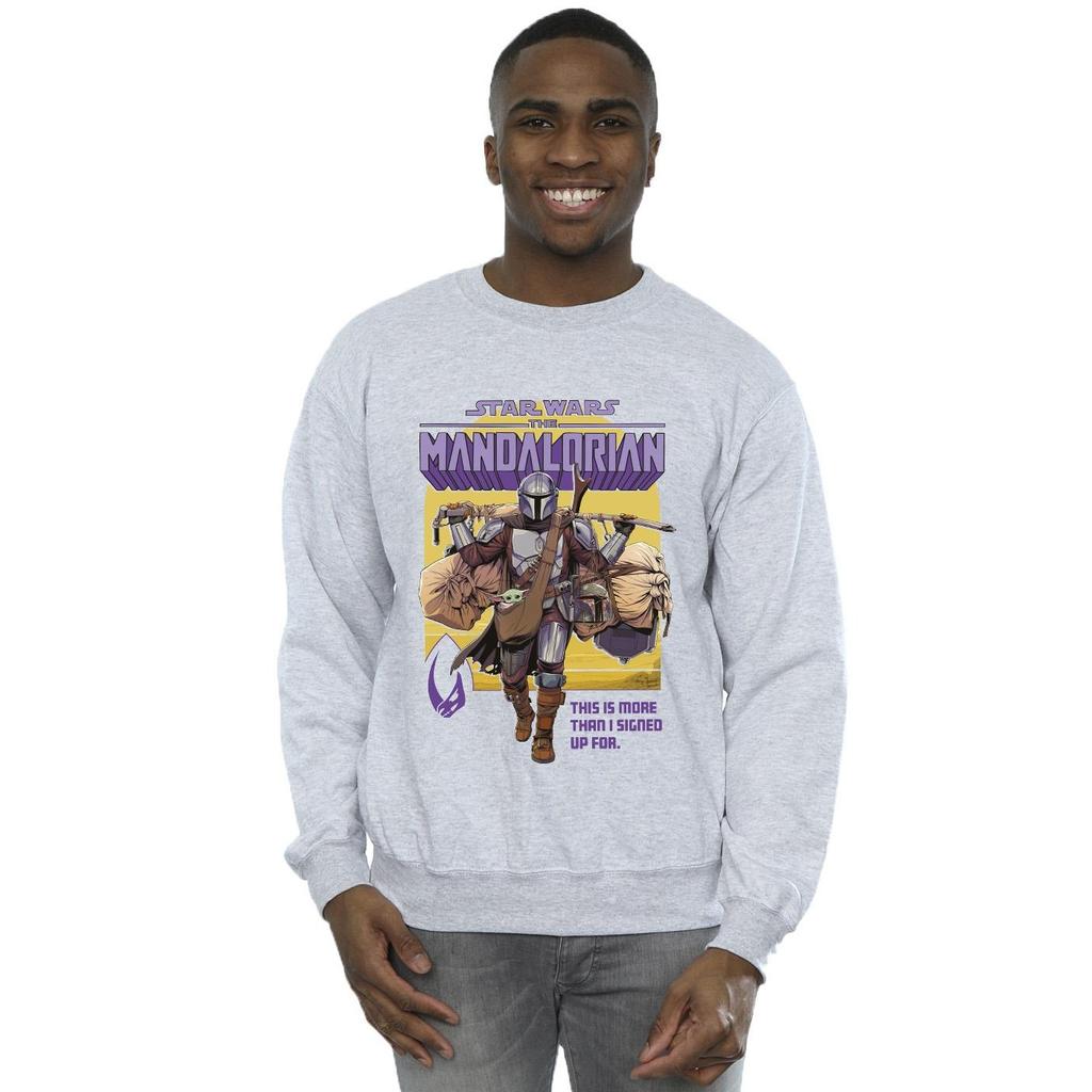 STAR WARS Mens The Mandalorian More Than I Signed Up For Sweatshirt