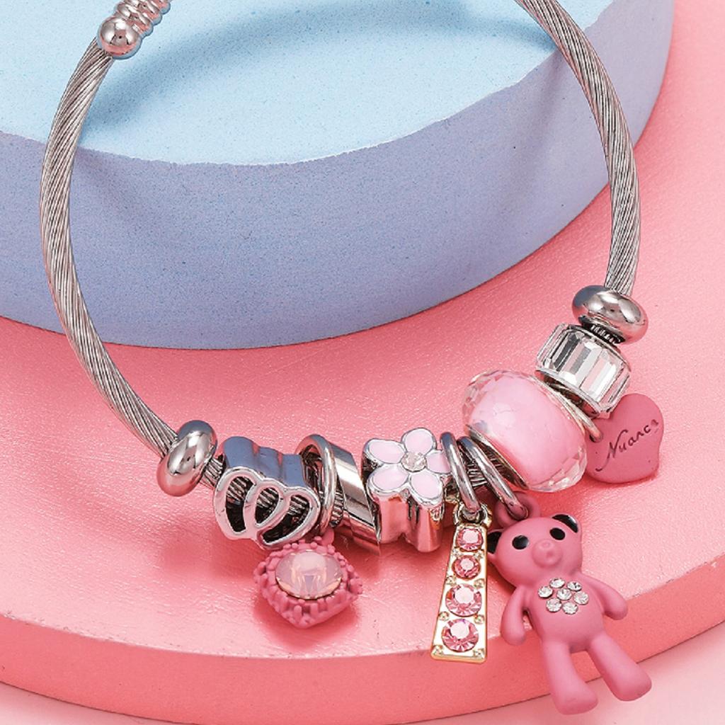 1PC Women's Fashion Multi Element Bear Bracelet, Suitable for Date, Travel, Banquet, Party, Festival Dress Gifts