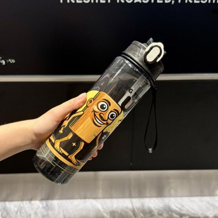 Italian Brainrot Water Bottle Tung Tung Tung Sahur Water Cup With Straw Football Sports Water Kettle Easter Valentine'S Day Gift