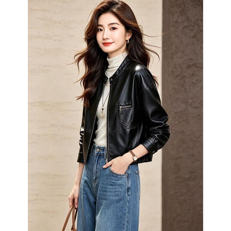 D.F.DEAR Women's Short Zipper Pocket Jacket