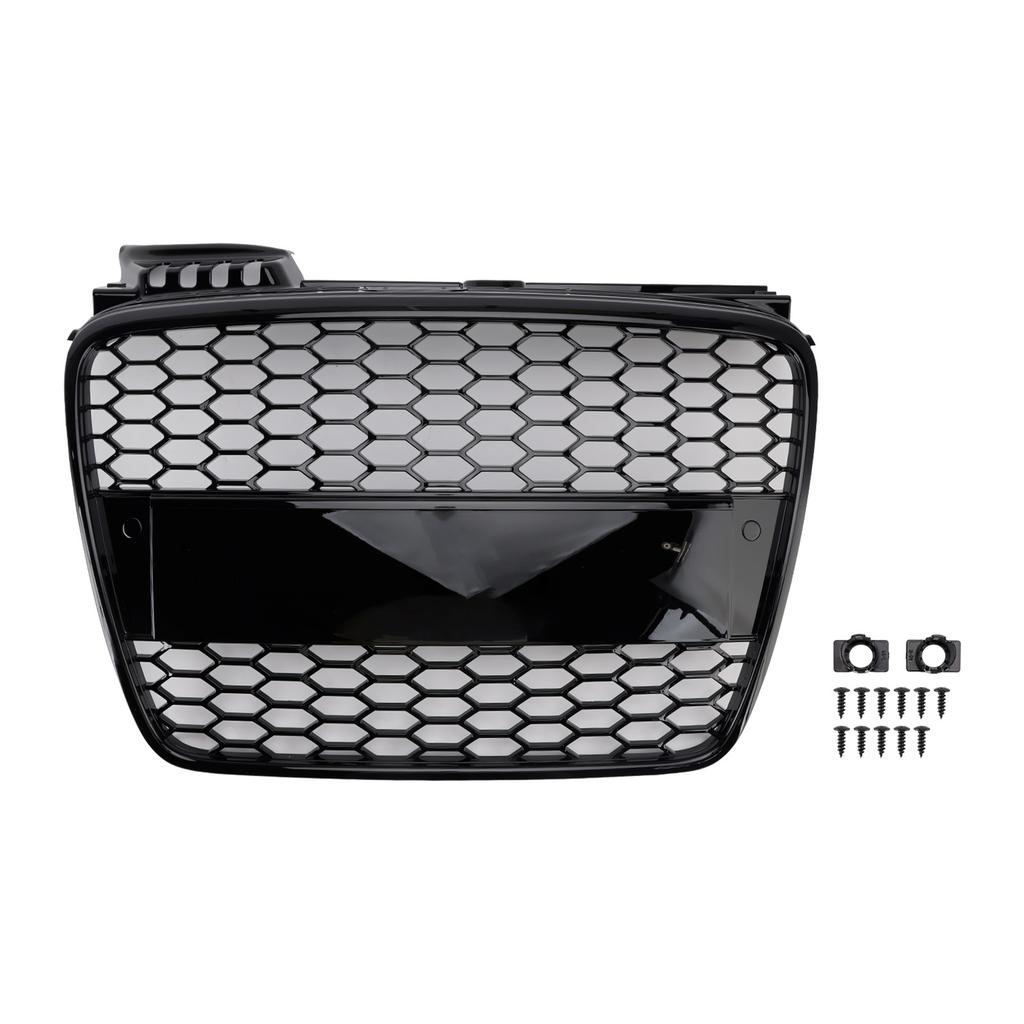 RS4 Style Front Honeycomb Mesh Grille Grill Fit A4 B7 S-Line 2005-2008