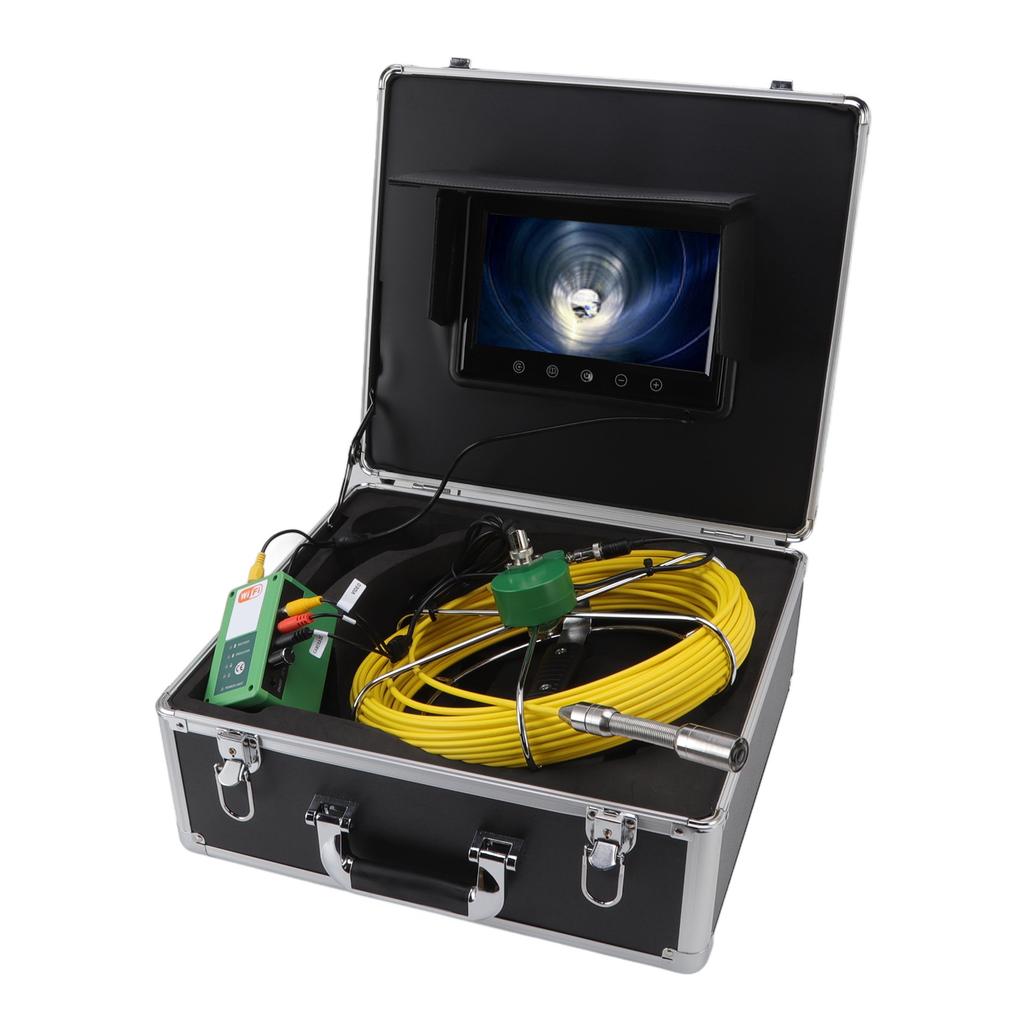 9in WIFI Wireless Industrial Endoscope Pipe Inspection Camera for Sewer Blocking Detection Phone