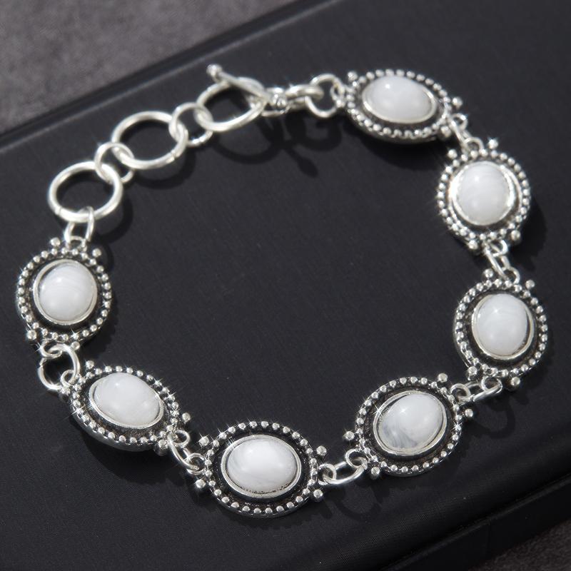 Personalized Punk Style Chain Geometric Bracelet, Suitable for Women s Punk Style Retro Fashion Accessories Zircon