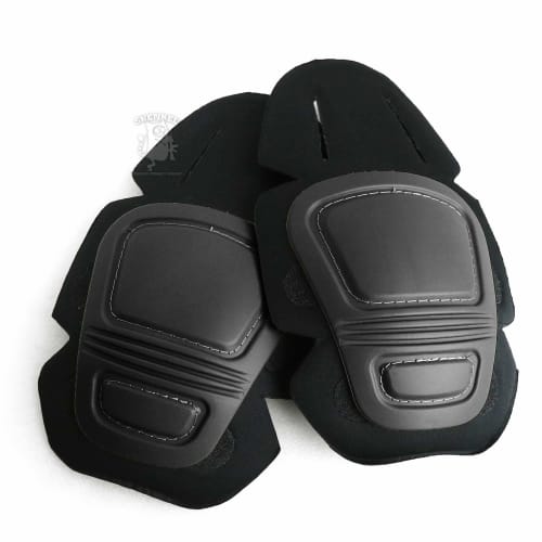 SHENKEL CRYE Type Knee Pads G2 BK Black Replacement Knee Pads for Combat Pants, Protectors, Airsoft, and More (pad-004bk)