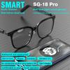 SG-18 PRO Smart Wireless Audio Glasses, Bluetooth 5.4 Anti Blue Light Eyewear with HIFI Sound & Touch Control