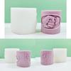 Flexible Silicone Mold for DIYs Cylinder Aromatherapys Candle Beautiful Candle Crafting Cement Gypsum Moulds for Crafts