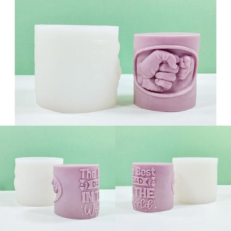 Flexible Silicone Mold for DIYs Cylinder Aromatherapys Candle Beautiful Candle Crafting Cement Gypsum Moulds for Crafts