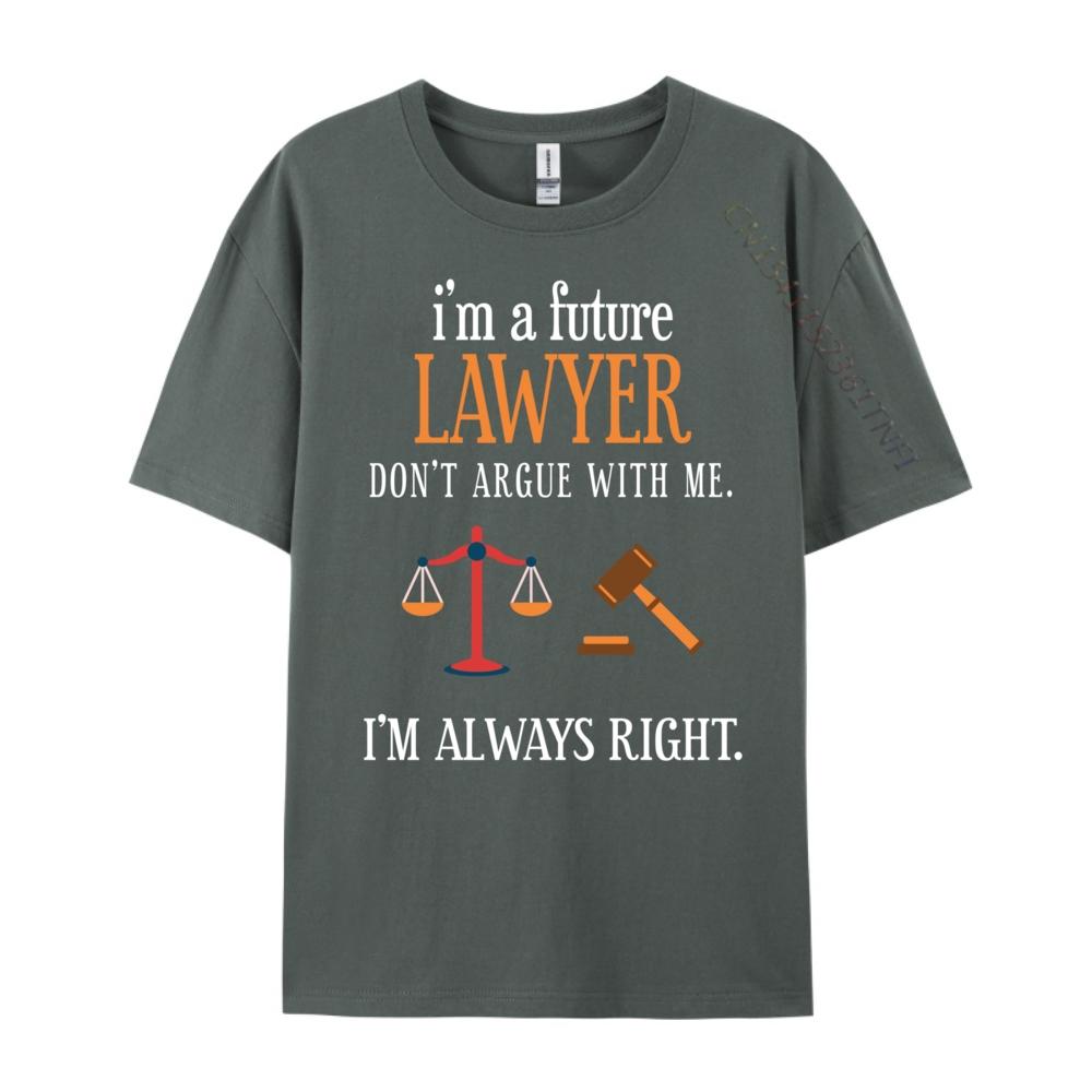Funny Lawyer Future Law School Student Attorney Esq Vintage T Shirt Men Camisas De Hombre