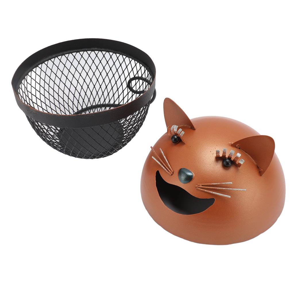 Metal Cat Piggy Bank Innovative Cute Cartoon Fun Cat Shaped Metal Money Box for Kids Present Home De