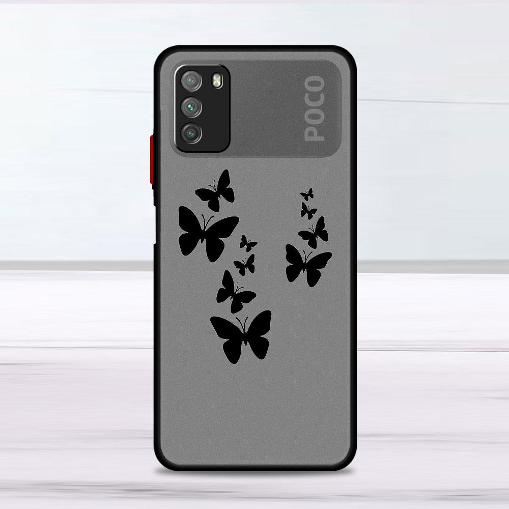 Blumen Herz Hülle Für Xiaomi Mi Poco X3 NFC M3 11 10 12 9T 11T 10T Pro Note 10 Lite Matte Harte Handyhüllen