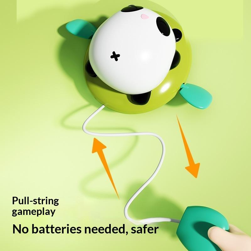 Wind-Up Pig Pull String Bath Toys, Baby Kids Water Fun Swimming Pool Floating Squeeze & Spray Animal Water Toys For Kids
