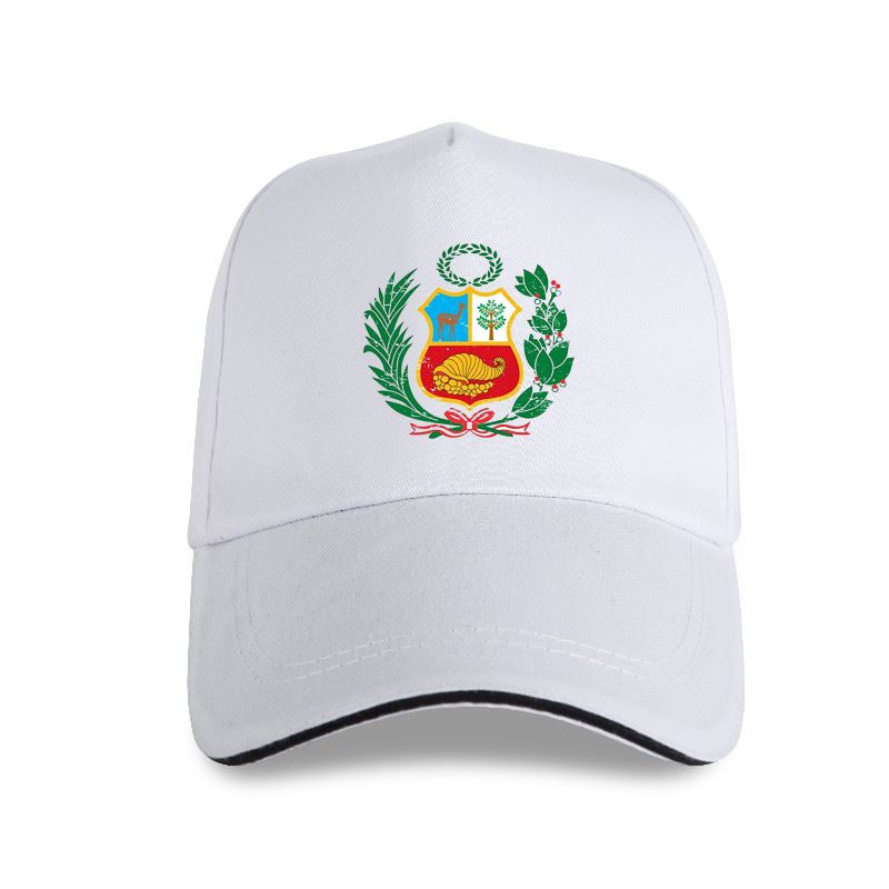 Newest Fashion Cool Unisex Print Cool Fashion Novelty Style Top Peru Baseball Cap Peruvian Coat of Arms Casual Homme