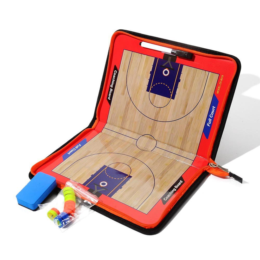 Tactical Magnetic Sports Coaching Board with Zippered Case - Ideal for Soccer and Basketball Diagrams