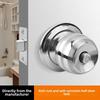 Stainless Steel and Wood Bathroom Door Knob Lock 5831