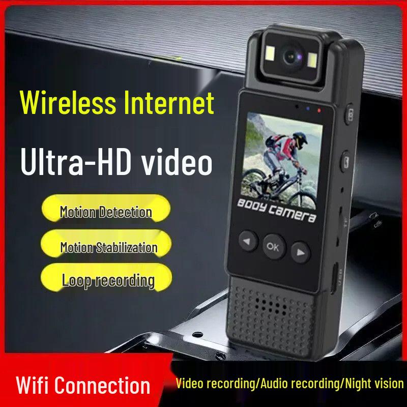 Ultra HD Action Camera with Screen: Video, Cycling, Law Enforcement & Voice Recording, Short-Range Wifi