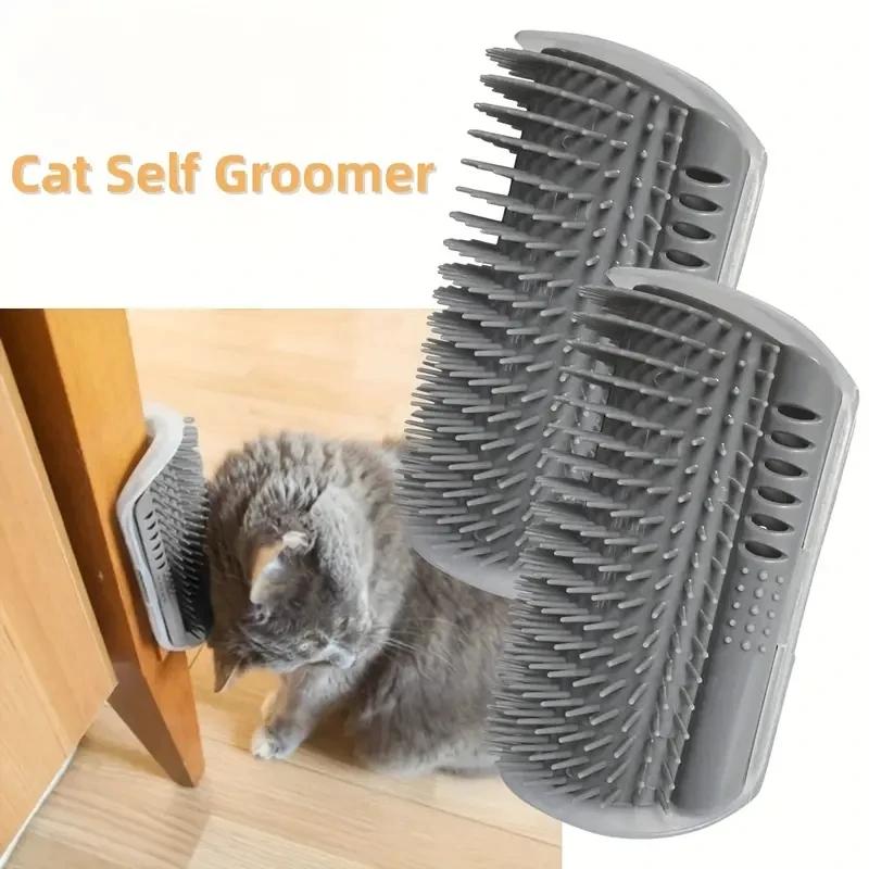 1PC Cat Scrubs Cat Comb Massage Brush Corner Itch Relief Silicone Pet Products Cat Accessories Pet