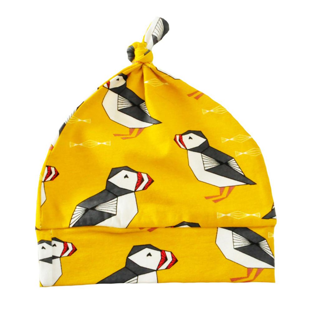 Print Knitted Beanie Cap Cartoon Animal Cotton Hat Children Unisex Spring/Autumn
