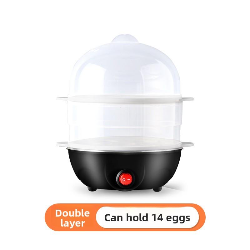 Egg Boiler Mini Multifunctional Egg Steamer Stainless Steel Household Double-layer Egg Boiler Breakfast Machine Small Appliances
