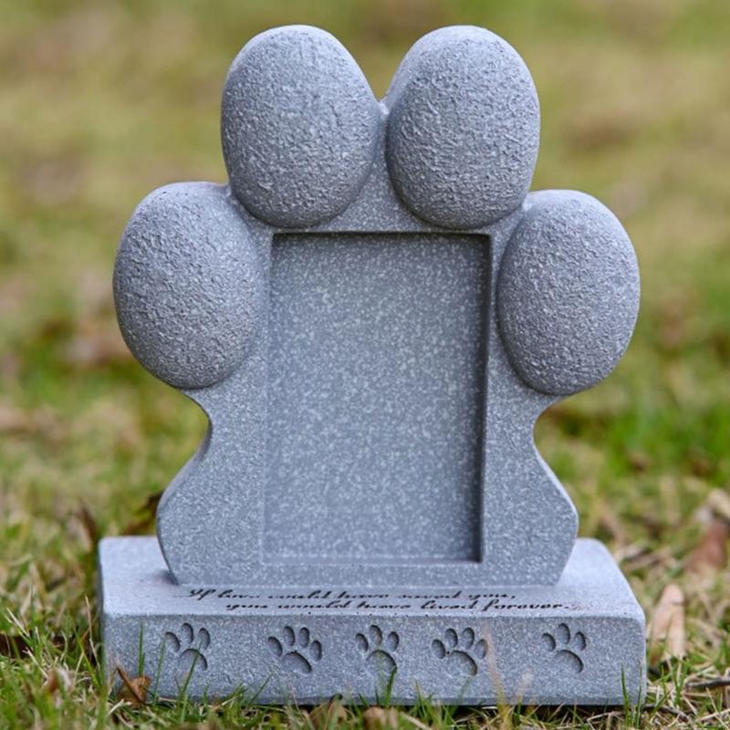 Escultura Memorial de Resina para Cães e Gatos Túmulo de Animal de Estimação para Decoração de Casa e Jardim Estátua de Animal de Estimação