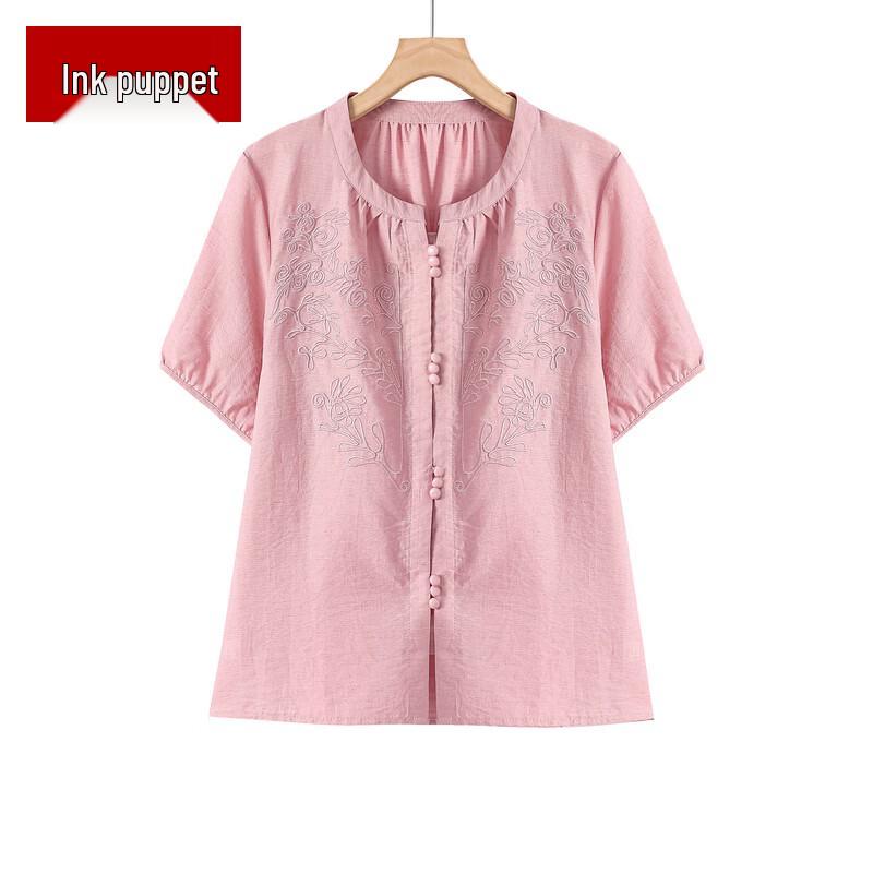 Elegant New Chinese Style Short-Sleeved Top 2XL