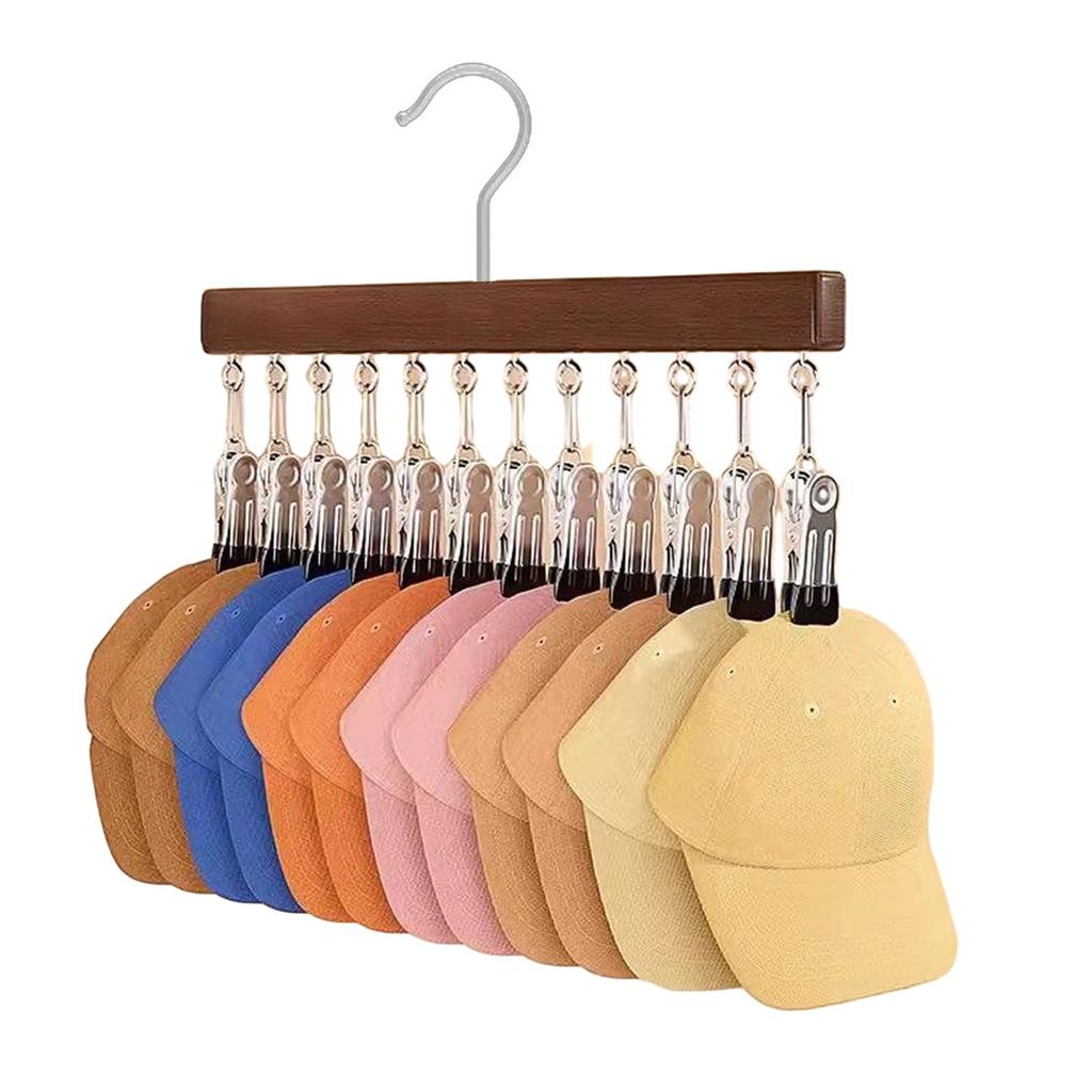 Closet Organizer Space Saving Hanging Closet Organizer Space-Saving Hat Scarf Clothespins for Jeans Skirts Hangers with Clips