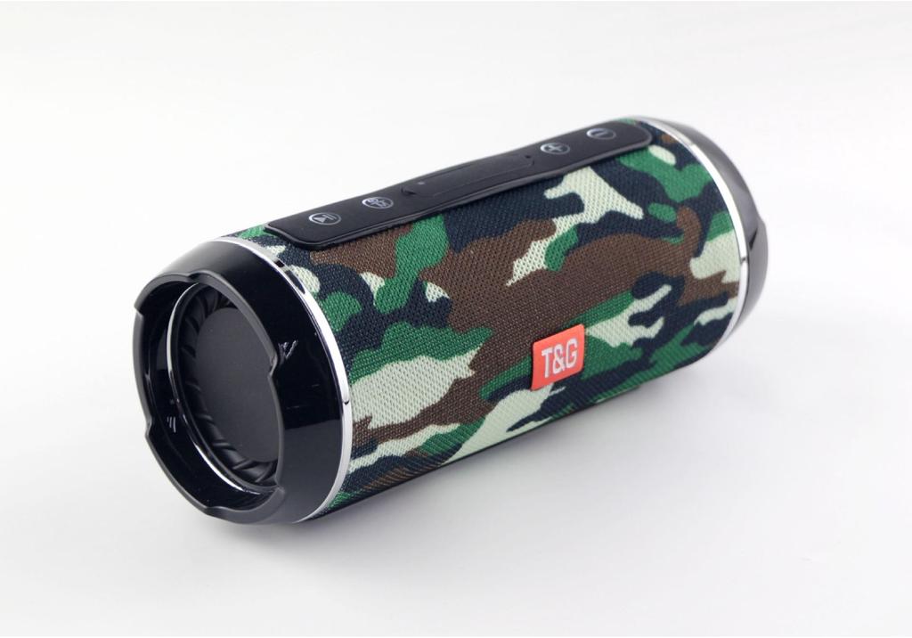 Portable Bluetooth Speaker TG116 with High-Quality Sound, Outdoor Card-Playing, and FM Radio.