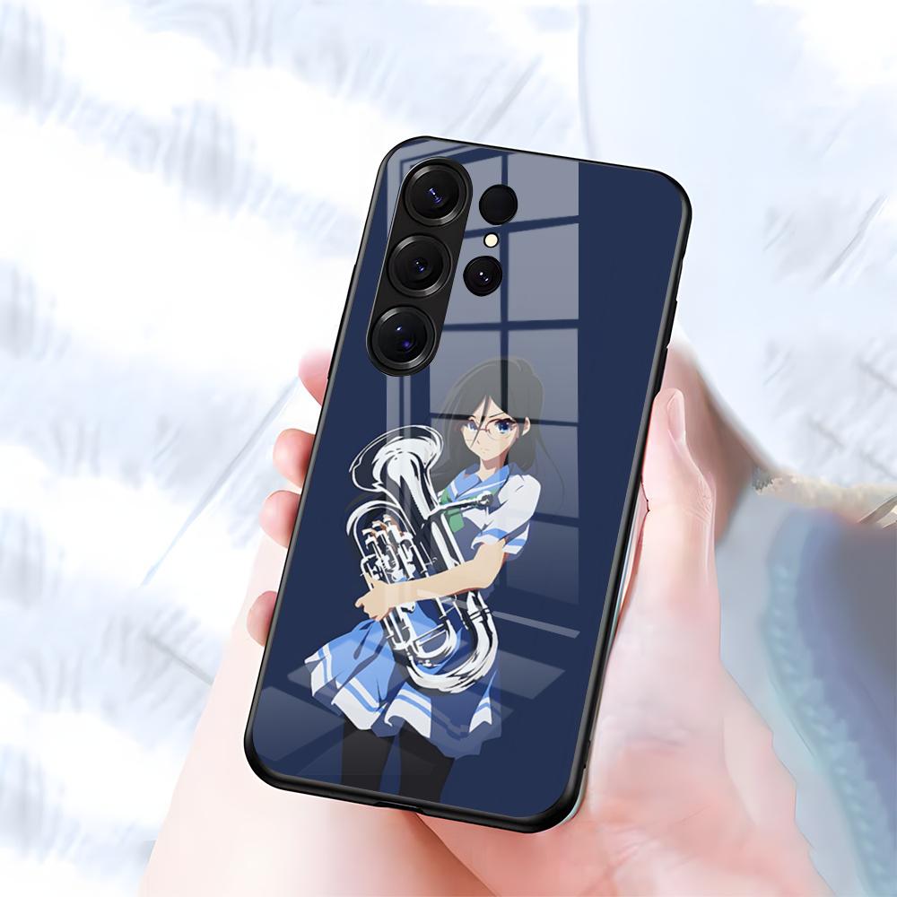S-Sound E-Euphonium Phone Case For Samsung S26 S25 S24 FE S23 S22 S21 Plus S20 Ultra Note20Ultra Black Glass Cover