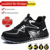 Men's Breathable Summer Safety Shoes with Steel Toe and Midsole Protection