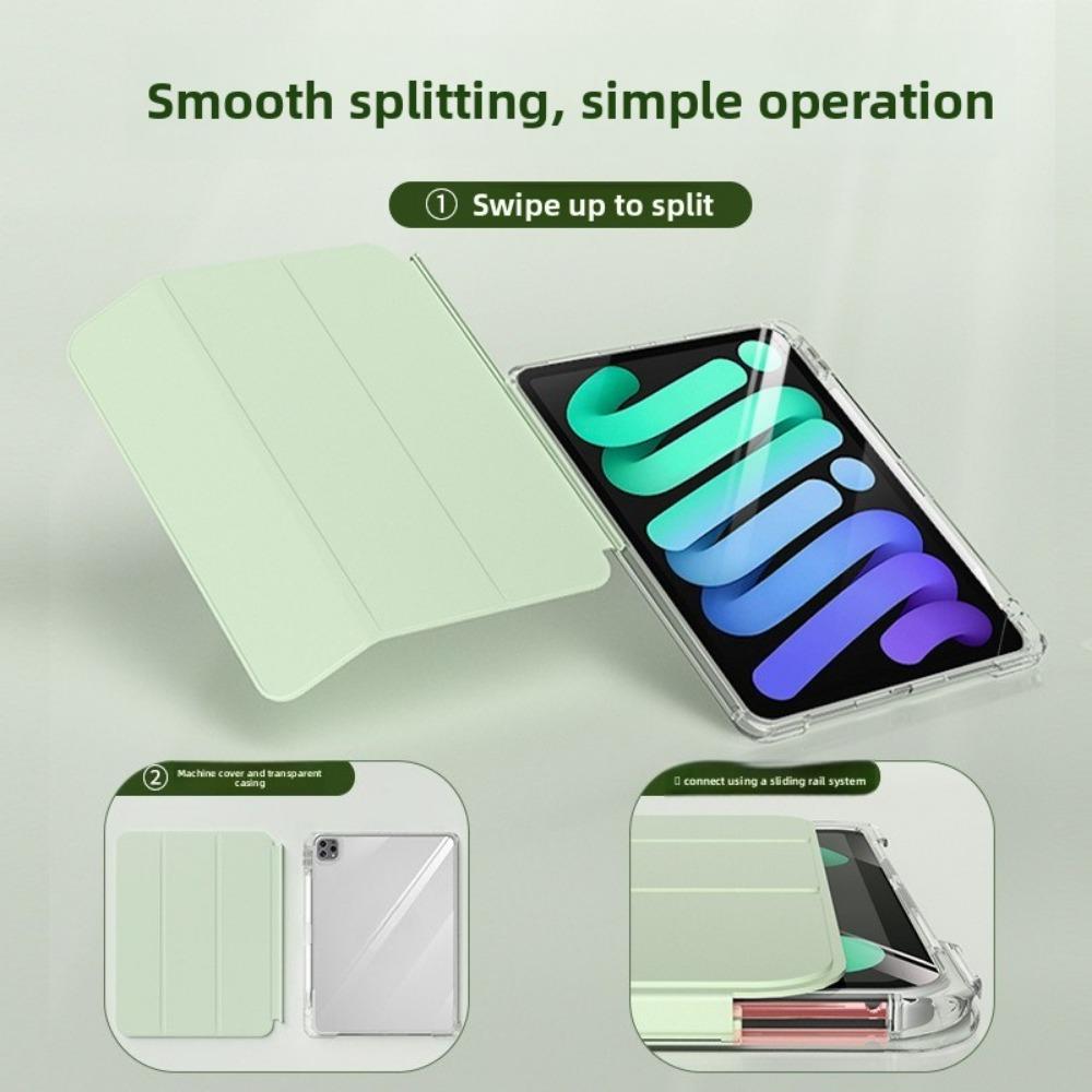 For iPad 10.2 Case with Pencil Holder Clear Acrylic Cover for iPad Air45 Pro11 iPad10 Detachable Stand