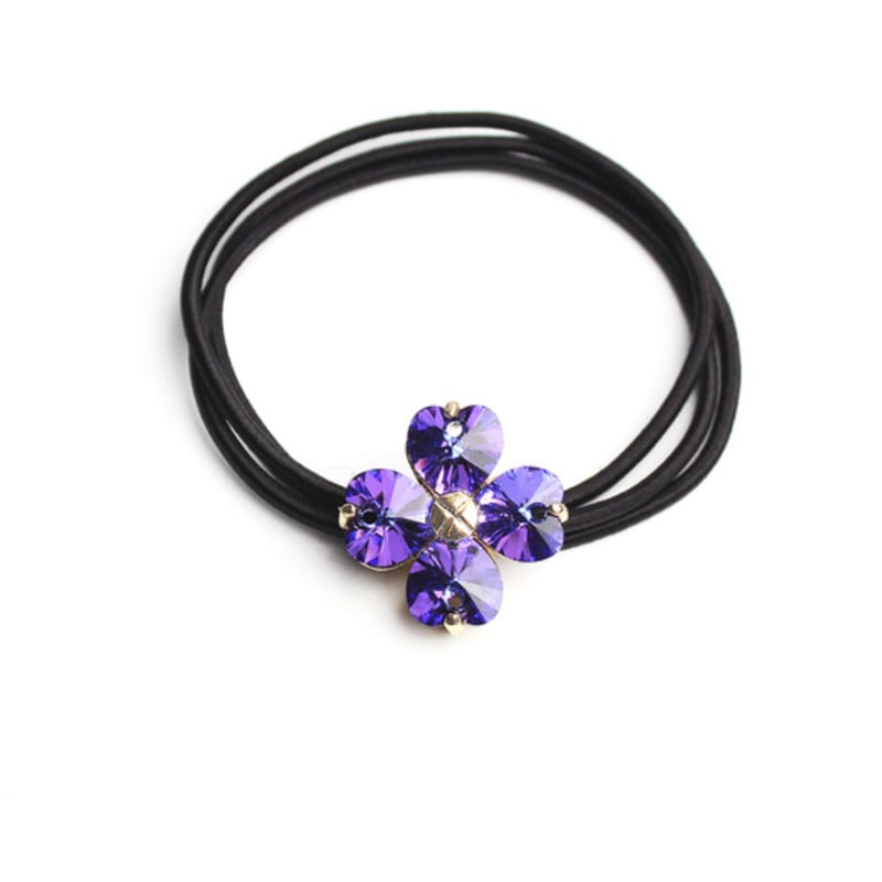 RACOHA Lovely Austria Crystal Flower Hair String (Austrian Crystal Hair Tie)