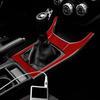 Real Soft Carbon Fiber Sticker For Subaru Impreza 2009 2010 2011 Manual Car Gear Shifter Console Panel Interior Accessories.