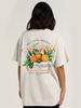 Back Print California Orange Women Tshirt Cute Citrus Fruit Shirt Vintage Aesthetic Graphic Tops Retro Cottagecore Clothing