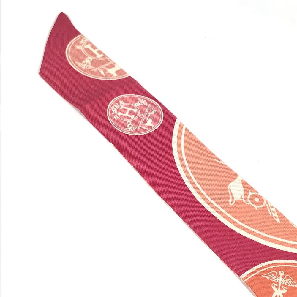 Hermes Twilly Scarf Silk Pink